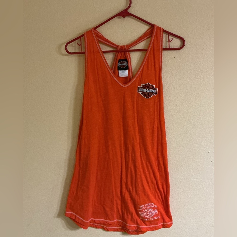 Harley-Davidson Women's Vibrant Orange Tank